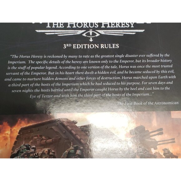 Warhammer 30k 3rd Edition Horus Heresy Age of Darkness Core Book Saturnine Ed - Picture 3 of 5